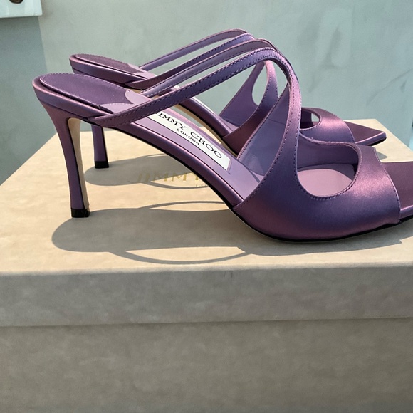 JIMMY CHOO SATIN SANDALS - Picture 5 of 5